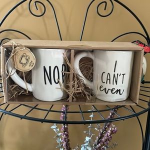 NIB Set of Two 16oz Mugs (Nope & I Can’t Even)